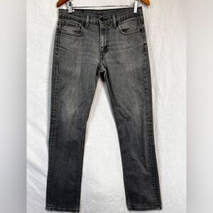 Vintage Levis 511 Mens Jeans 32x32 Faded Black Slim Straight Denim Actual 31x30